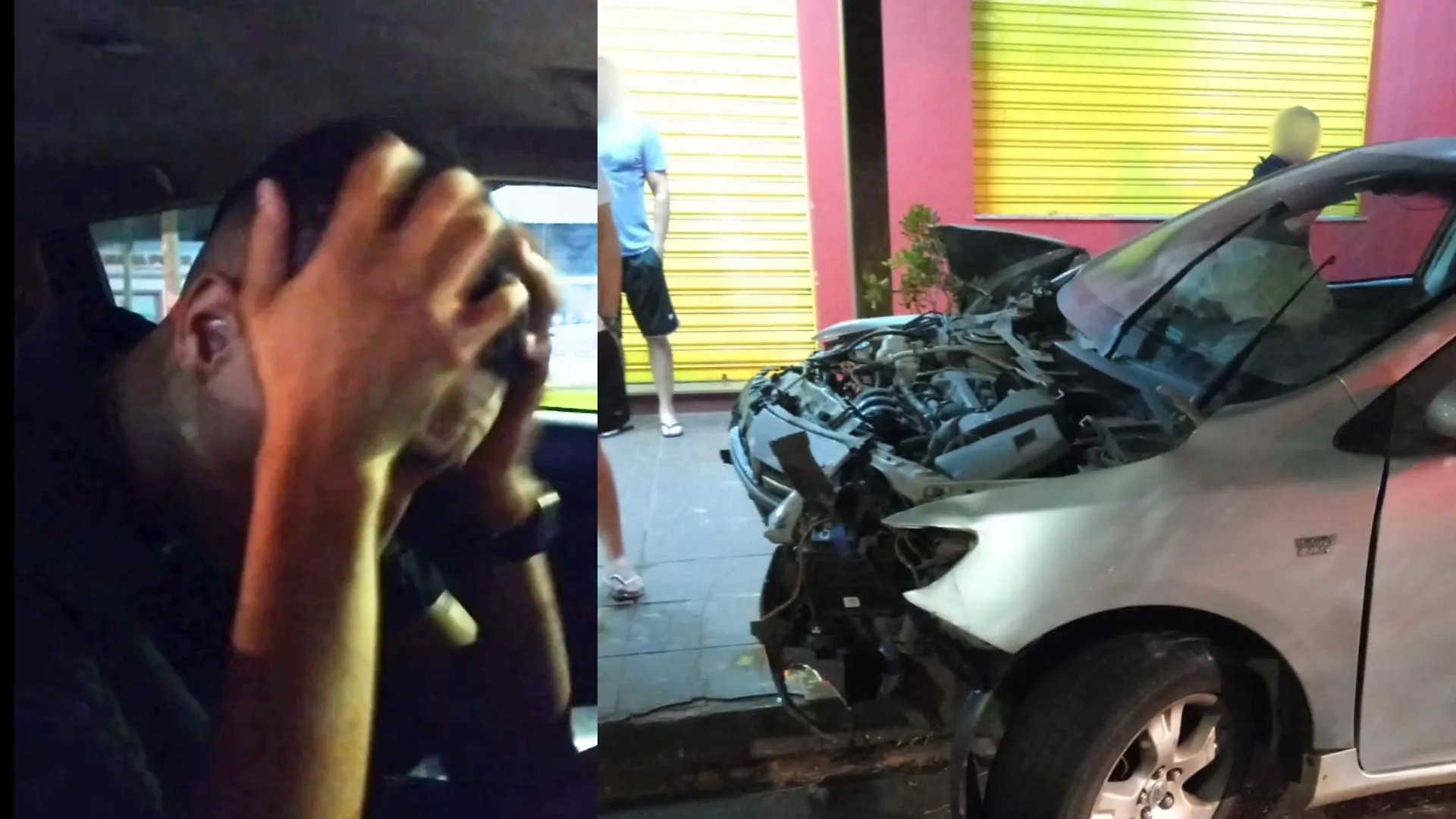 Acidente de carro fatal em Uberlândia com presença policial