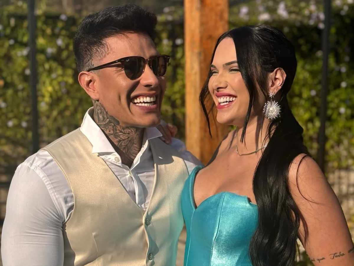 Casal Emily Garcia e Victor Igoh noivos, anel de noivado