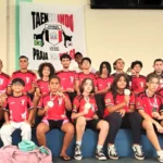 Equipe de Taekwondo de Praia Grande com 13 medalhas do Campeonato Paulista.