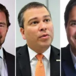 Documentos financeiros sob lupa e algemas, simbolizando investigação de ocultação de bens