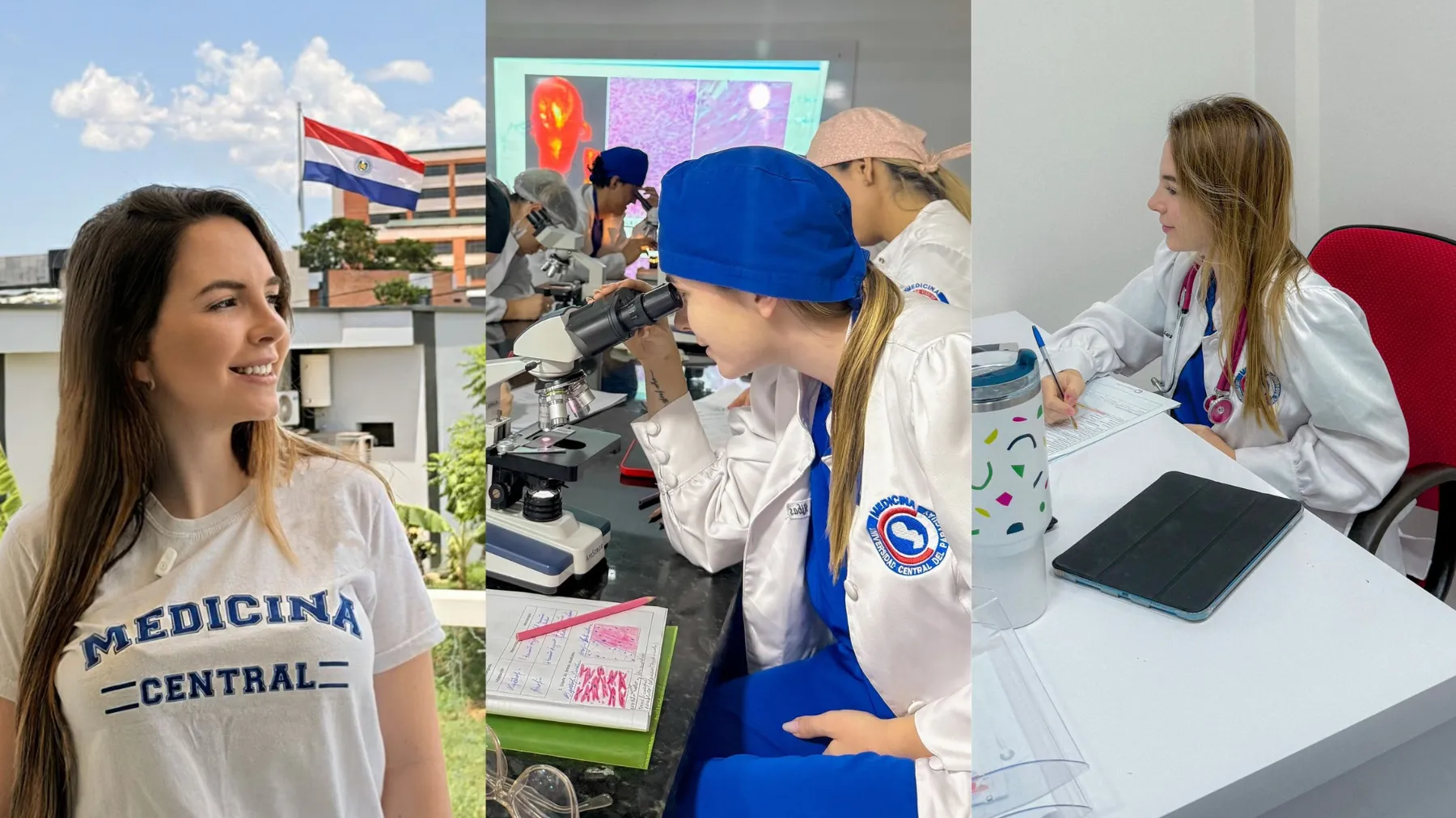 Grupo de estudantes brasileiros de medicina no Paraguai, oferecendo assessoria para ingresso na faculdade e compartilhando suas experiências.