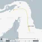 Navio petroleiro Rich Starry no Estreito de Ormuz durante bloqueio militar dos EUA