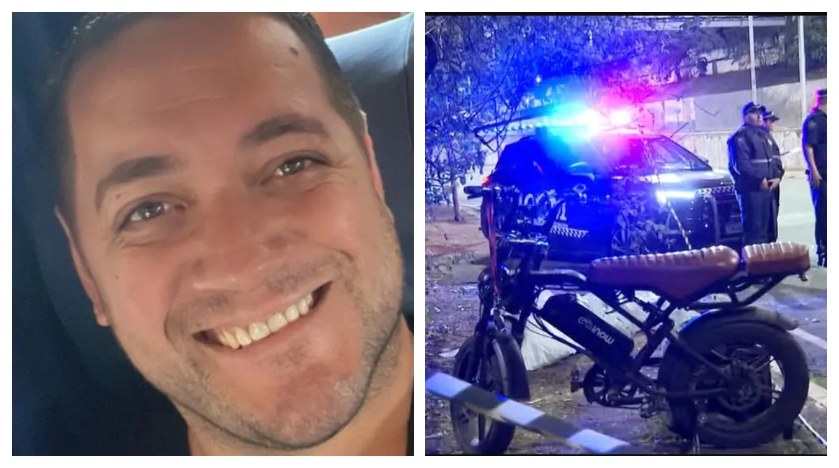 Capacete e mochila de entregador de app em rua de São Paulo