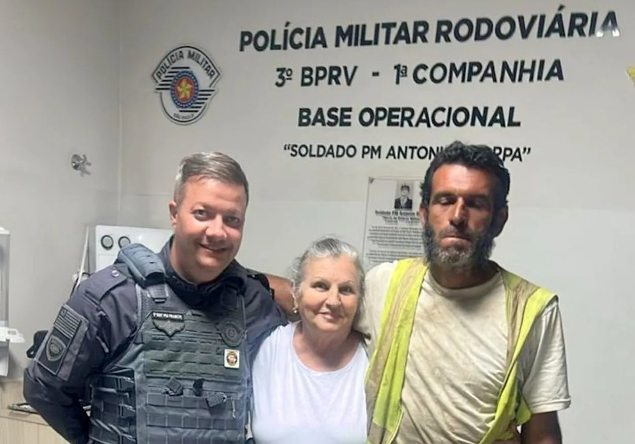 Professor desaparecido reencontra família após 5 anos em Araraquara, Polícia Rodoviária.