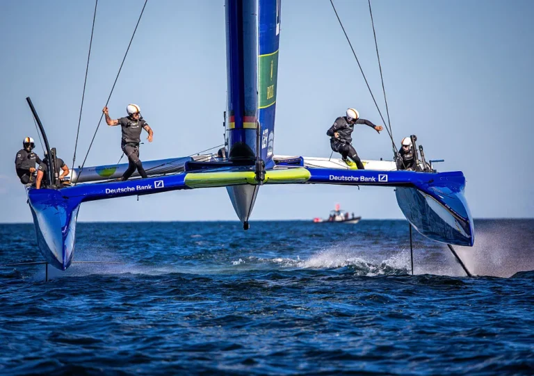 SailGP Rio de Janeiro, catamarã F50, Baía de Guanabara, Pão de Açúcar, vela de alta performance, Martine Grael