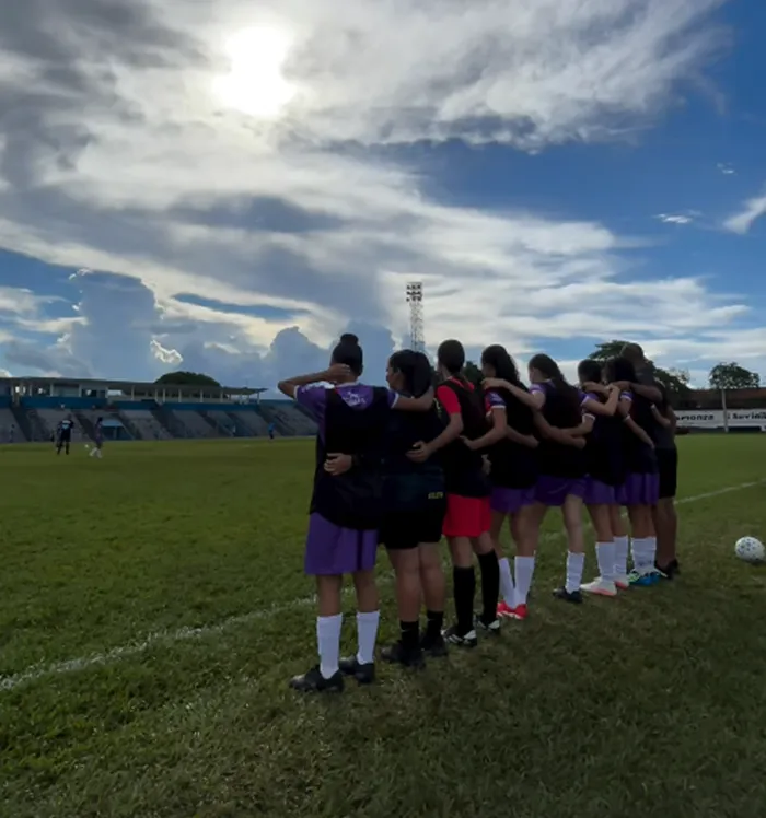 Jogadoras do Galvez em ação durante partida decisiva do Brasileiro Feminino A3 contra o Itapuense-RO.