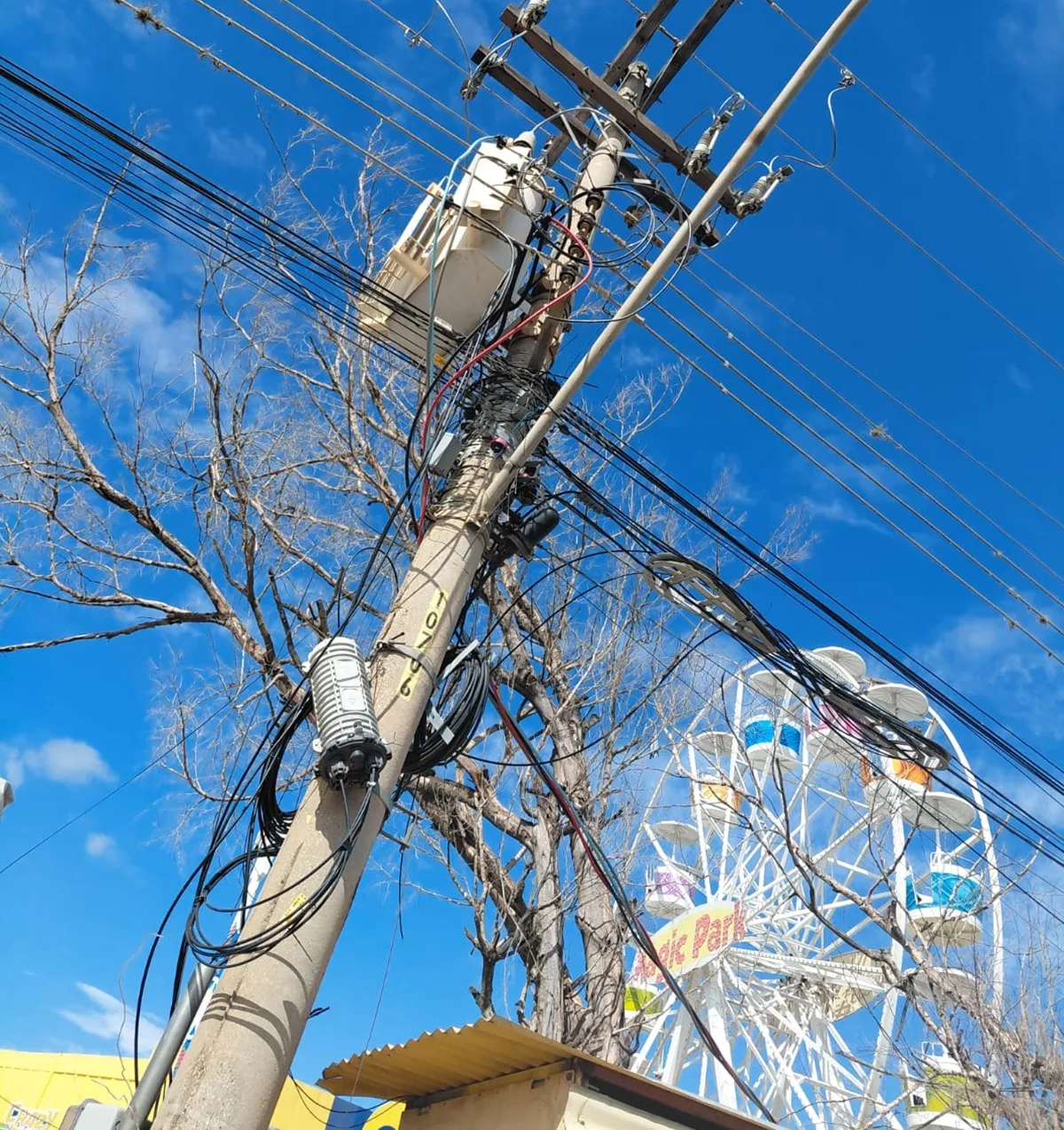 Gato de energia Itaperuna em parque de diversões