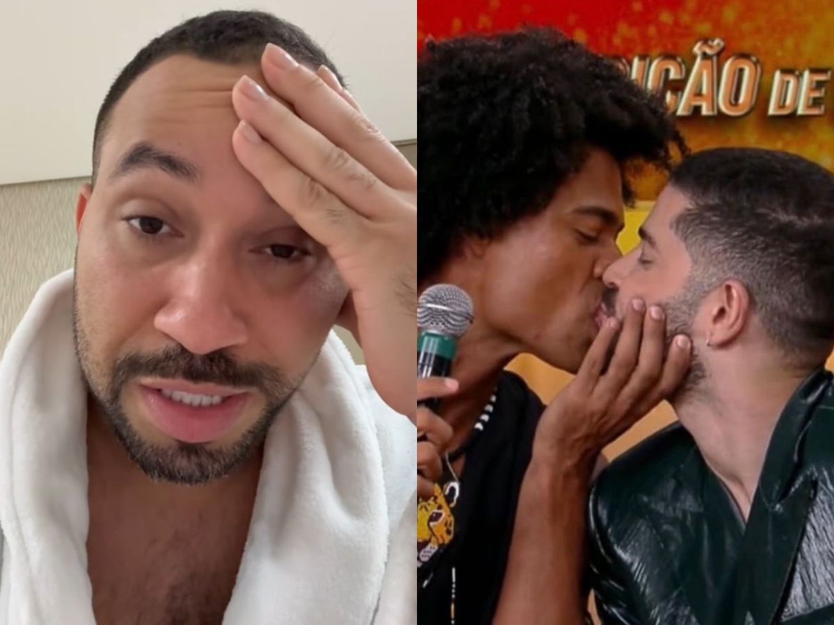 Gil do Vigor desmentindo rumores, Marcelo e Breno BBB26, selinho amizade
