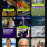 Imagem do aplicativo Globopop exibindo conteúdo esportivo da Globo em vídeos curtos para celular.