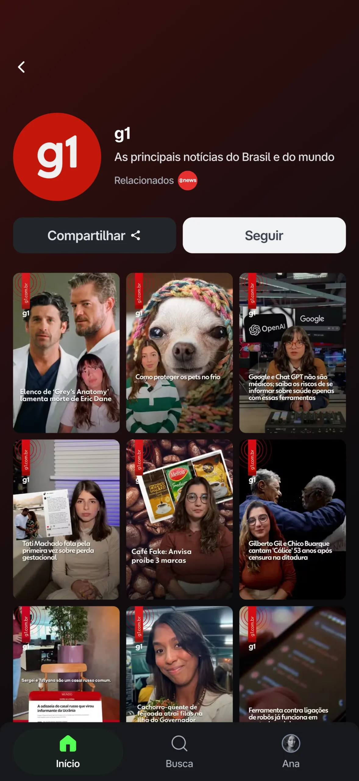 GloboPop app vídeos verticais jornalismo e entretenimento