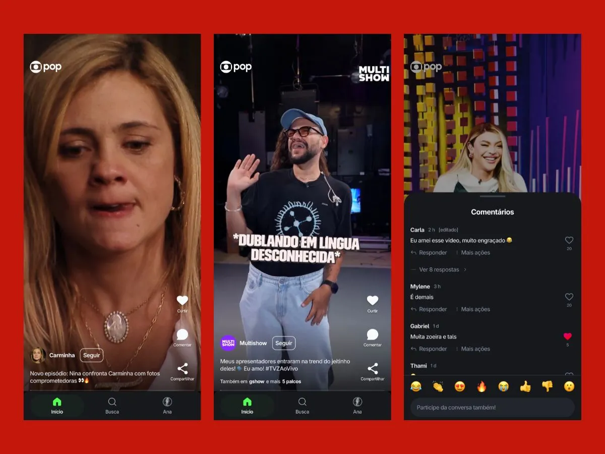 Aplicativo GloboPop, jornalismo g1, vídeos de notícias, Globo digital, acompanhar jornalistas