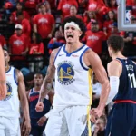 Gui Santos jogando basquete, Warriors, NBA play-in