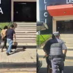 Agentes da polícia isolam área onde homem foi morto a pauladas em Itapetininga