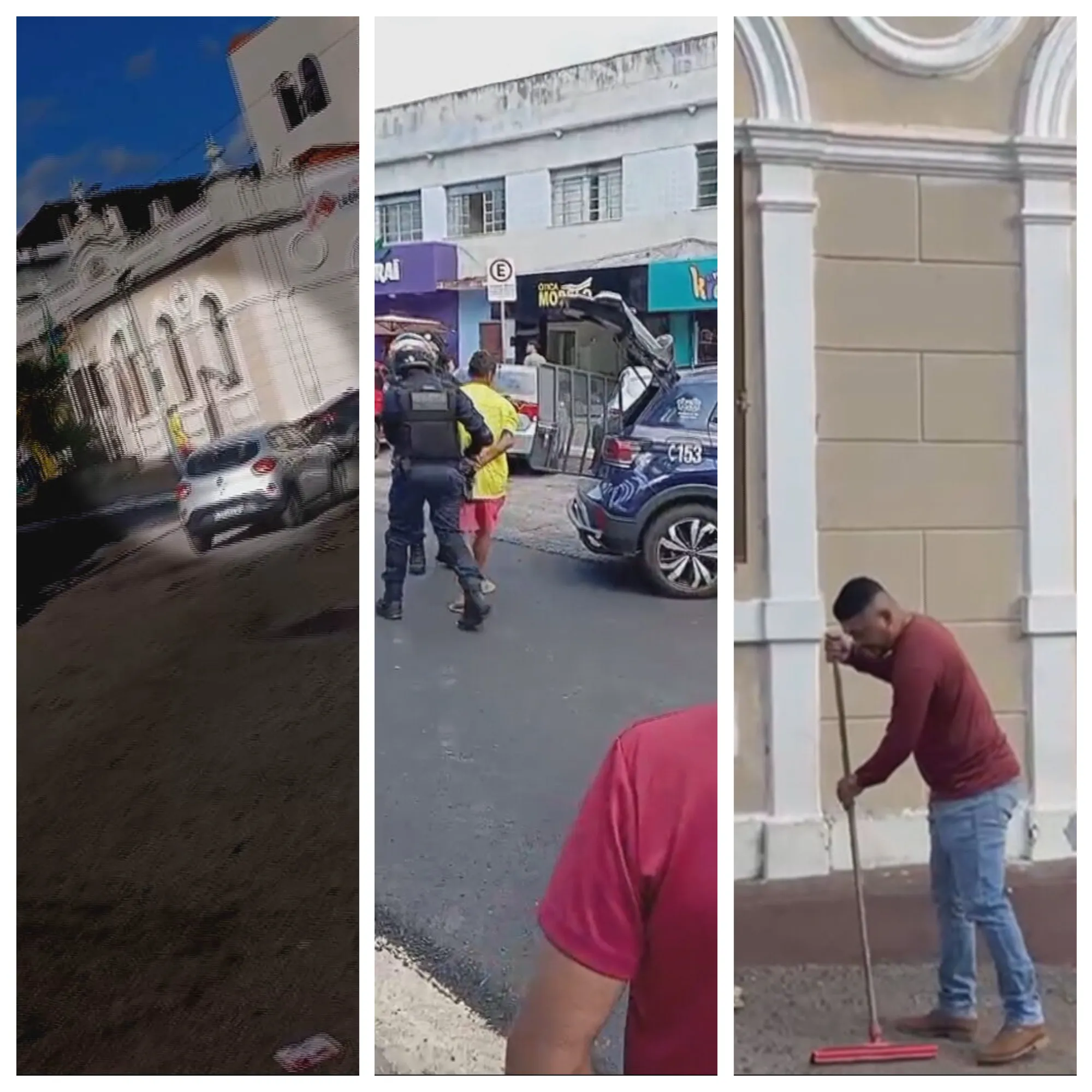 Guarda Municipal detém homem por quebrar vidros da Câmara de Nova Lima