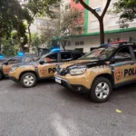 Polícia em cena de crime após confronto de tráfico em BH