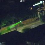 Helicóptero da PM com laser verde, Cascavel