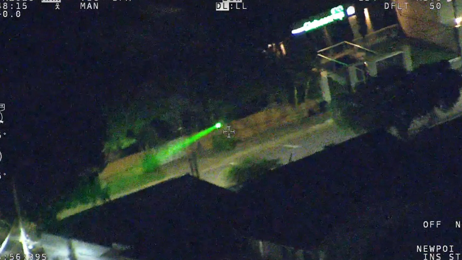 Helicóptero da PM com laser verde, Cascavel