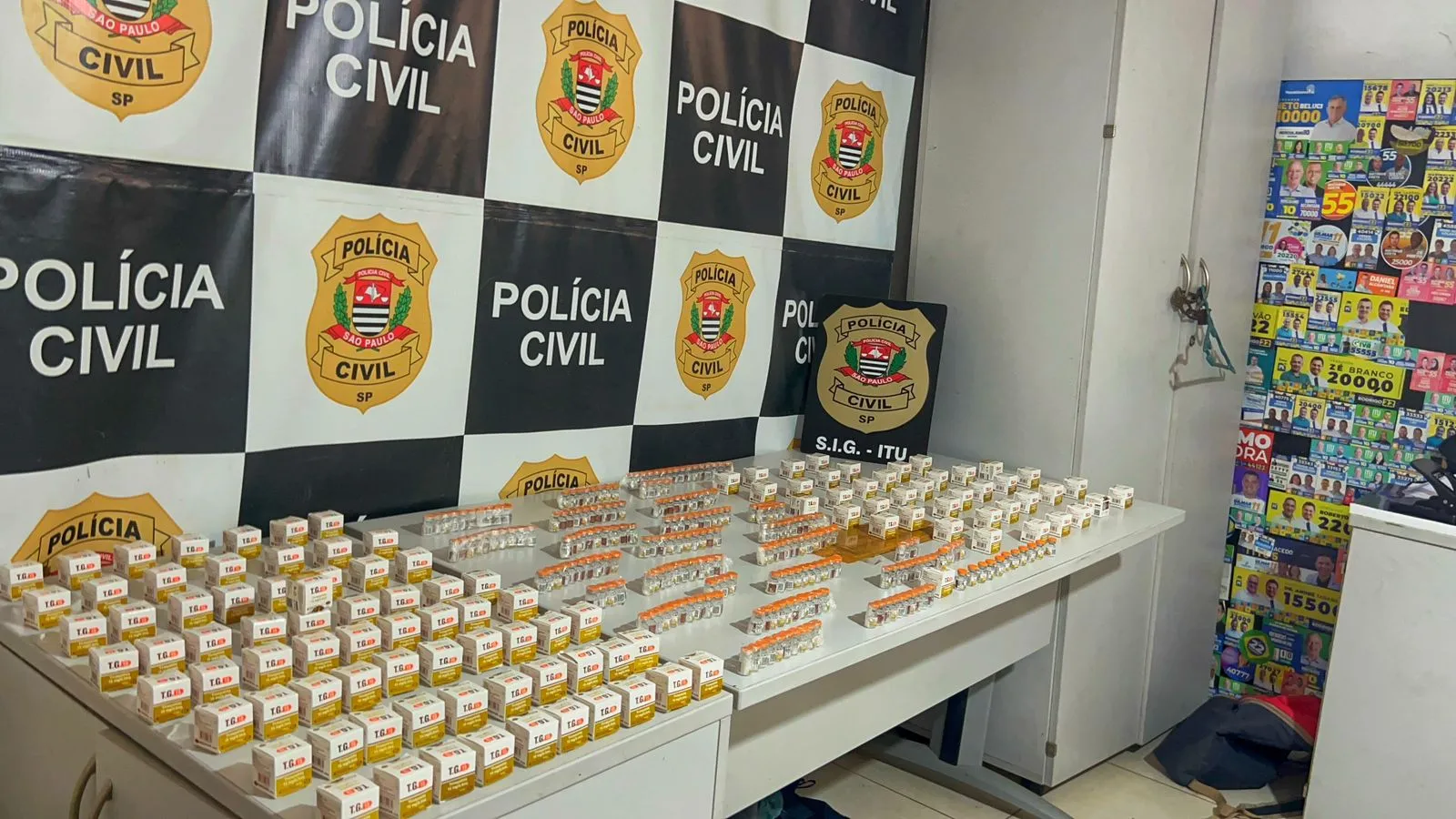 Tirzepatida proibida apreendida pela polícia em Itu