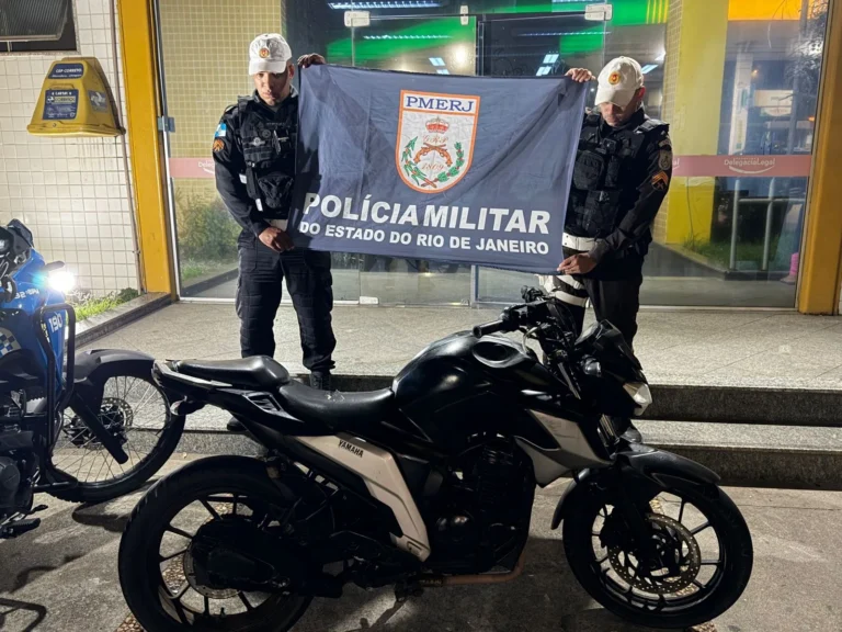 Abordagem policial Macaé, moto clonada, drogas apreendidas, polícia rodoviária