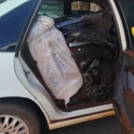 Carga de contrabando apreendida pela polícia em Dracena com cigarros, roupas e pneus