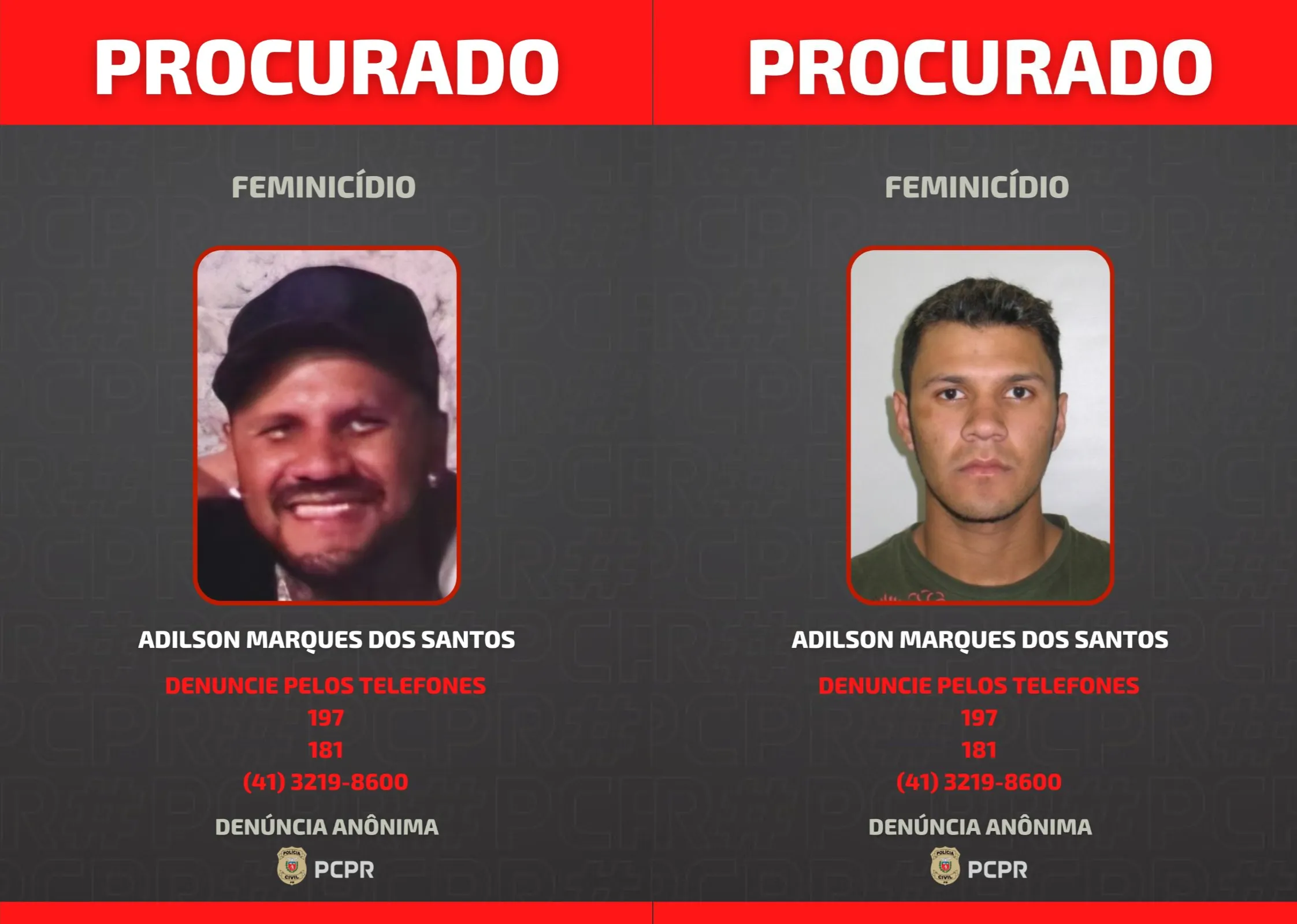 Fita policial em frente a bar após crime em Curitiba