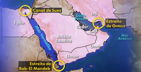 Petroleiro cruzando estreito, Mar Vermelho, rotas de petróleo, geopolítica, comércio marítimo