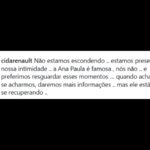 Família de Ana Paula Renault, Gerardo Henrique Renault, privacidade médica