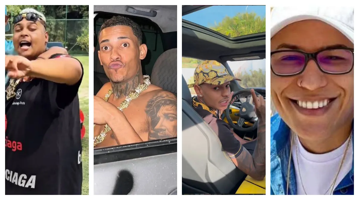 Policiais federais em operação com pessoa algemada, símbolo de investigação sobre prisão de MC Ryan SP.