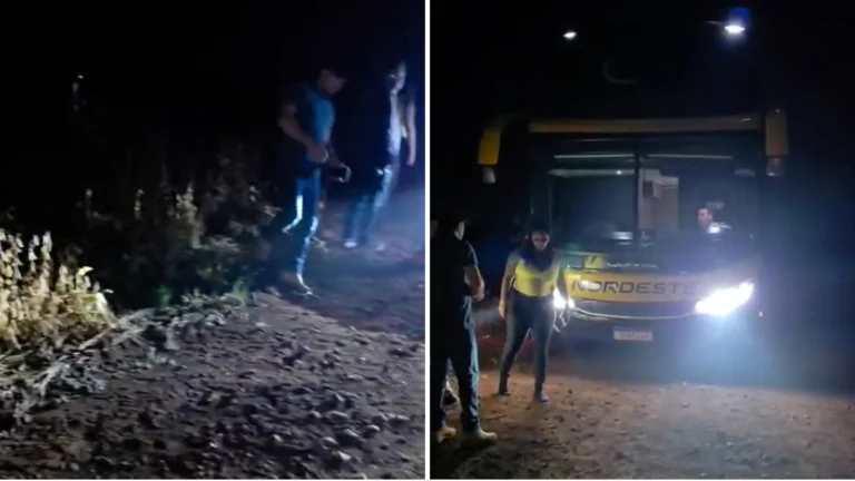 Assalto a ônibus no Paraná, criminosos disfarçados de policiais