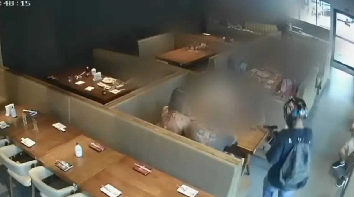 Cena de crime em restaurante japonês no Morumbi após assalto