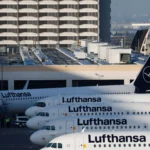 Avião da Lufthansa em Frankfurt