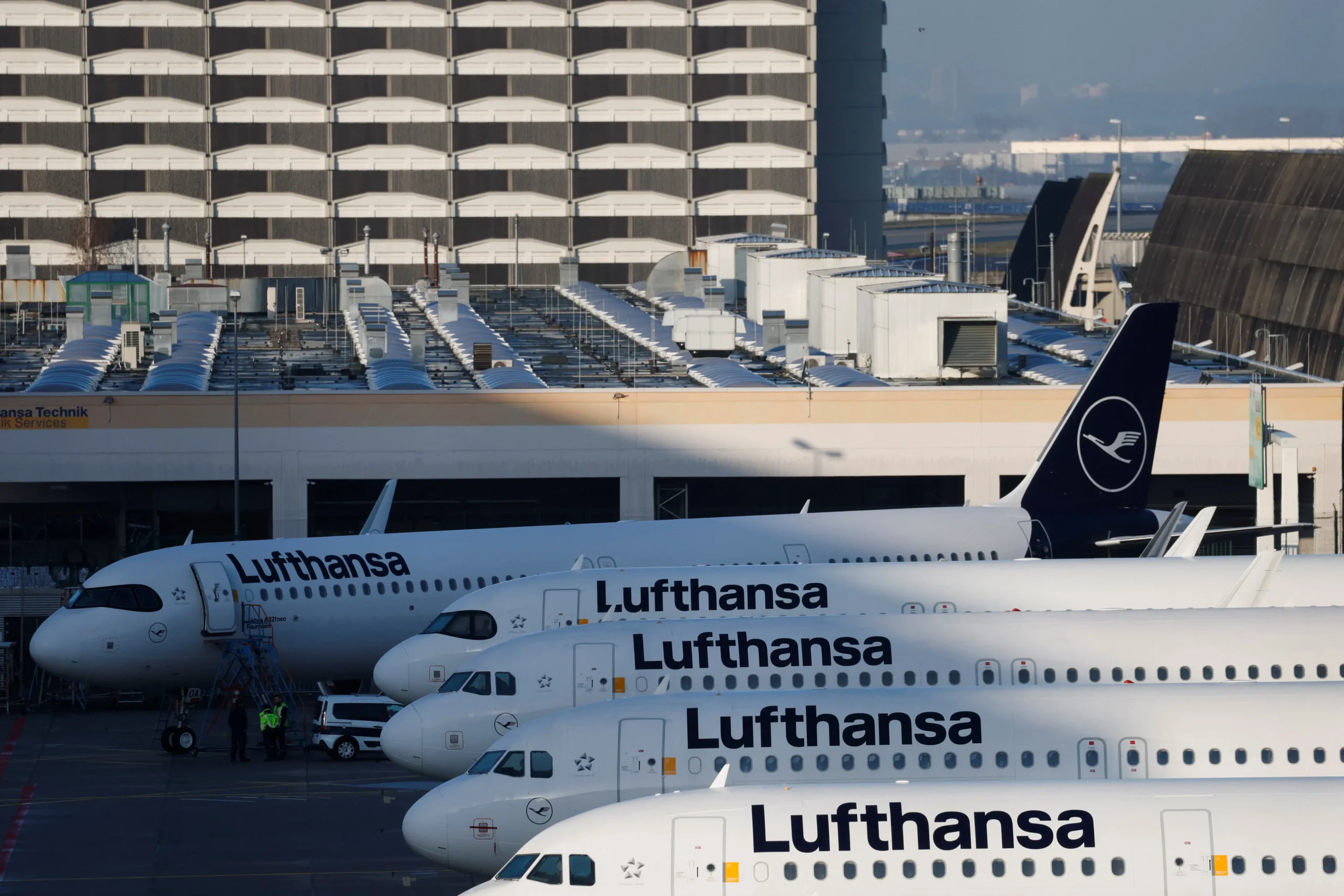 Avião da Lufthansa em Frankfurt