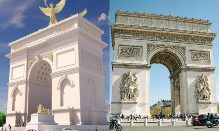 Imagem conceitual do Arco do Triunfo de Trump em Washington