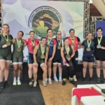 Atletas de LPO levantando peso em competição master, Maranhão campeão.