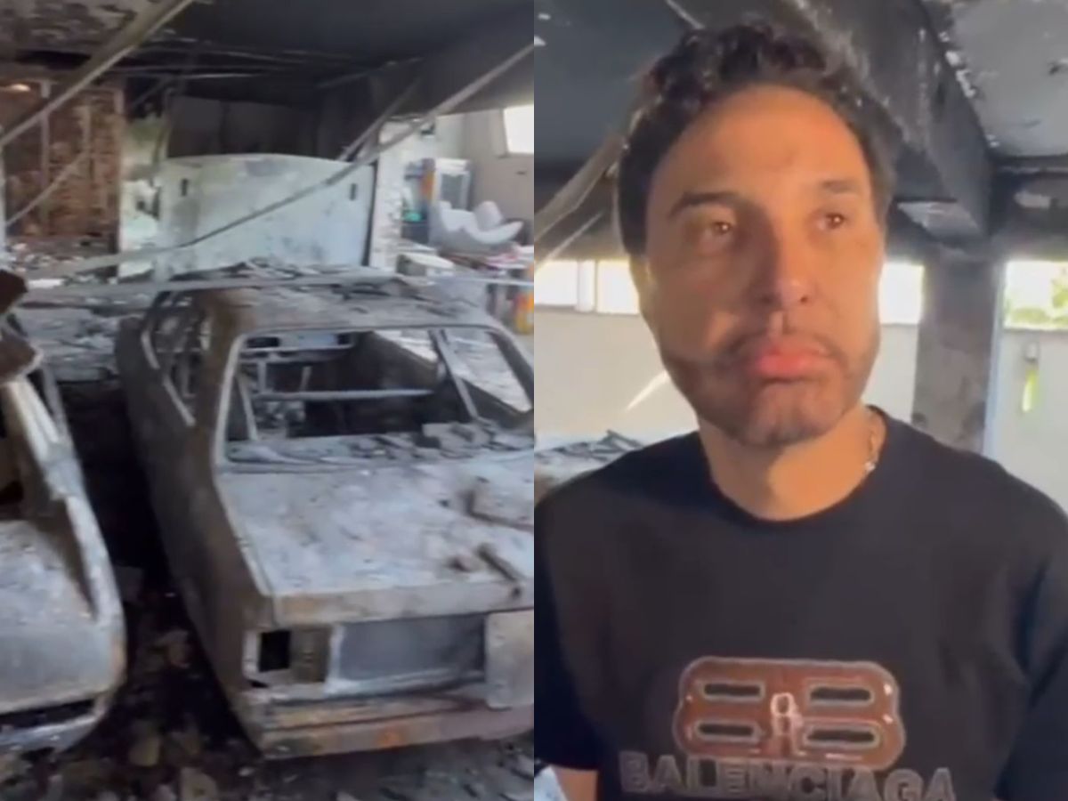 Casa dos pais de MC Gui destruída por incêndio