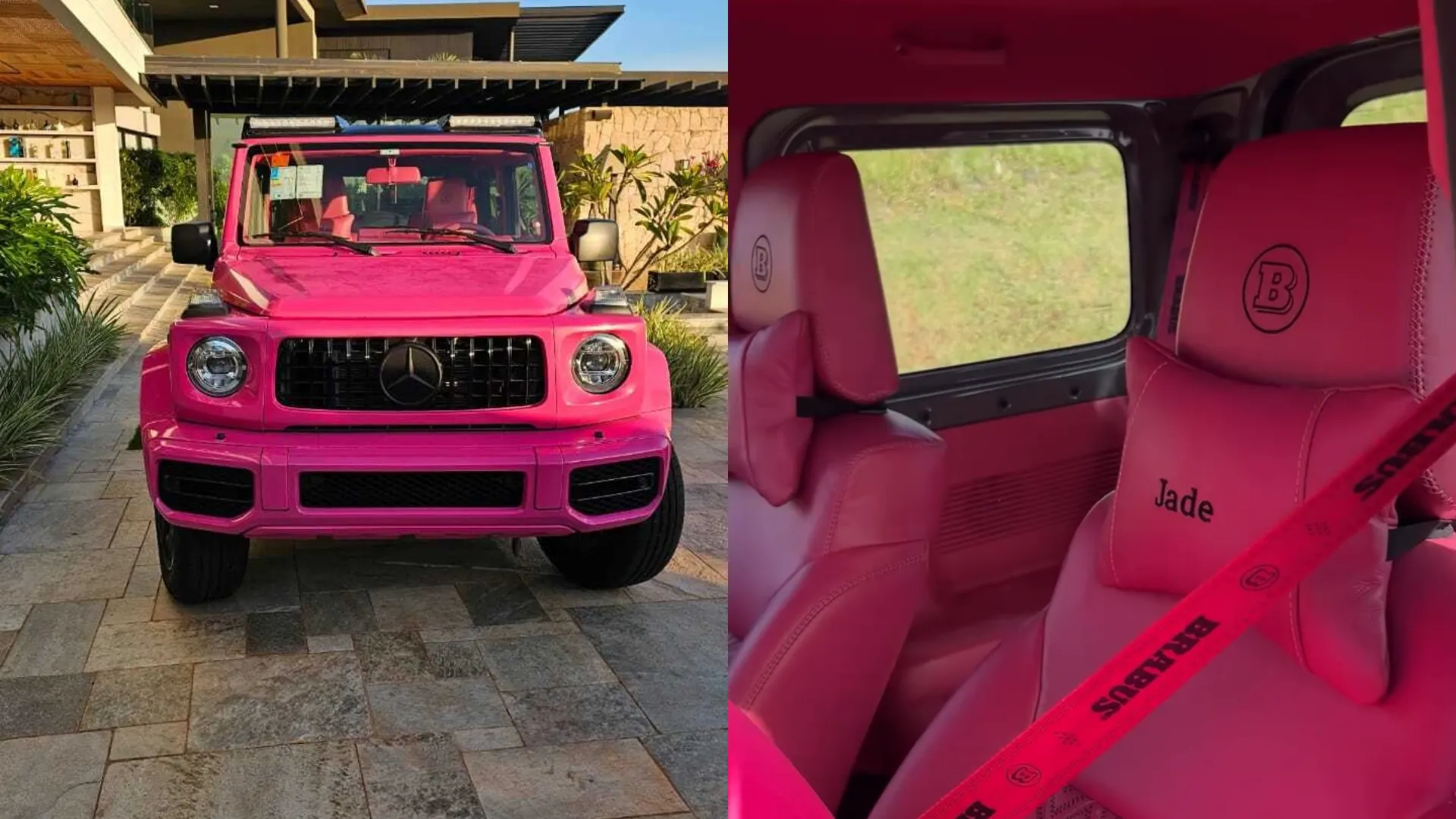 Mercedes G63 rosa, McLaren de Senna réplica, Cadillac Escalade apreendidos em operação da PF