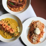 Restaurante Bib Gourmand com pratos bem servidos e ambiente agradável