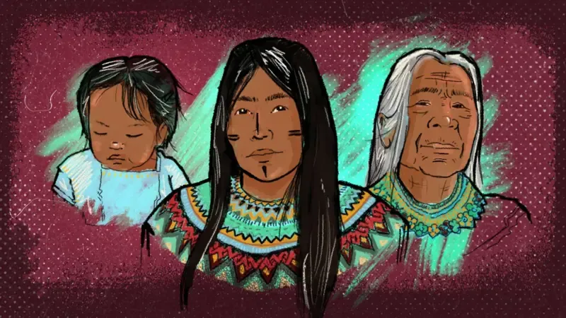 Mulher indígena colombiana contra Mutilação Genital Feminina