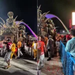 Carro alegórico da União de Maricá após acidente fatal no carnaval do Rio