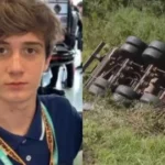 Engavetamento na BR-277 com caminhão e veículos acidentados