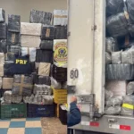 Apreensão de maconha em caminhão pela polícia no PR
