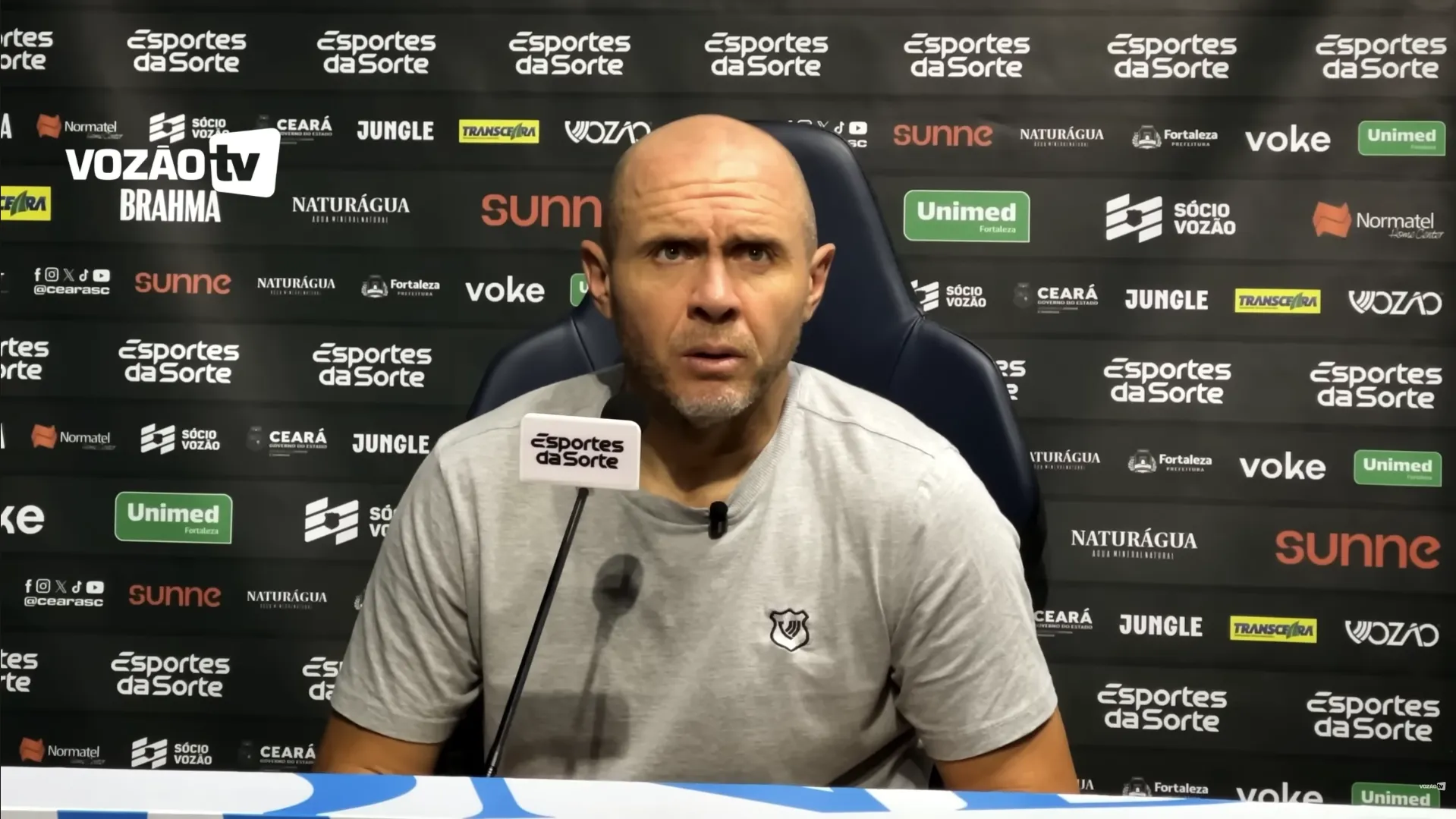 Técnico Mozart Ceará coletiva imprensa calendário futebol