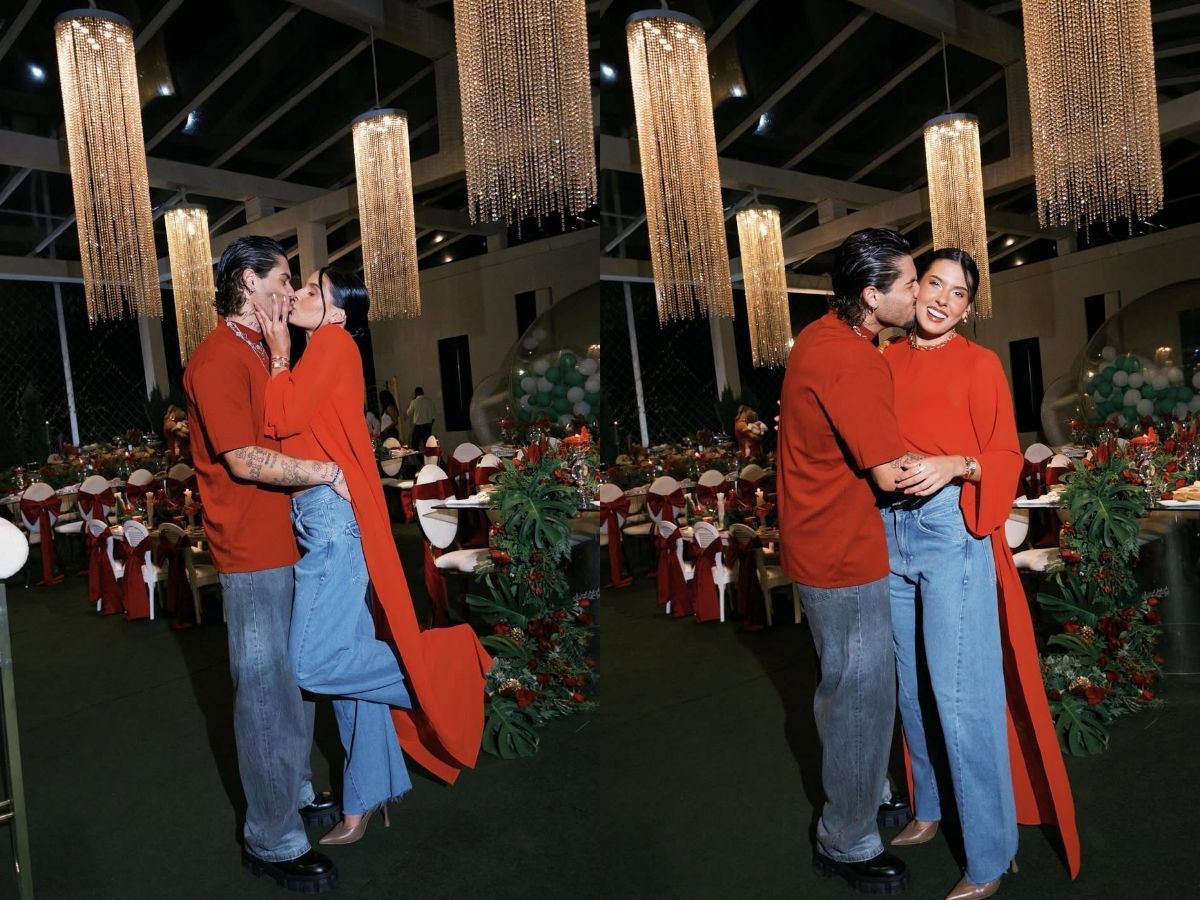 Retrato de grupo de ex-noras de Leonardo, incluindo Virginia Fonseca, Ana Castela, Bruna Marquezine, Jade Picon, Larissa Manoela e Hariany Almeida.