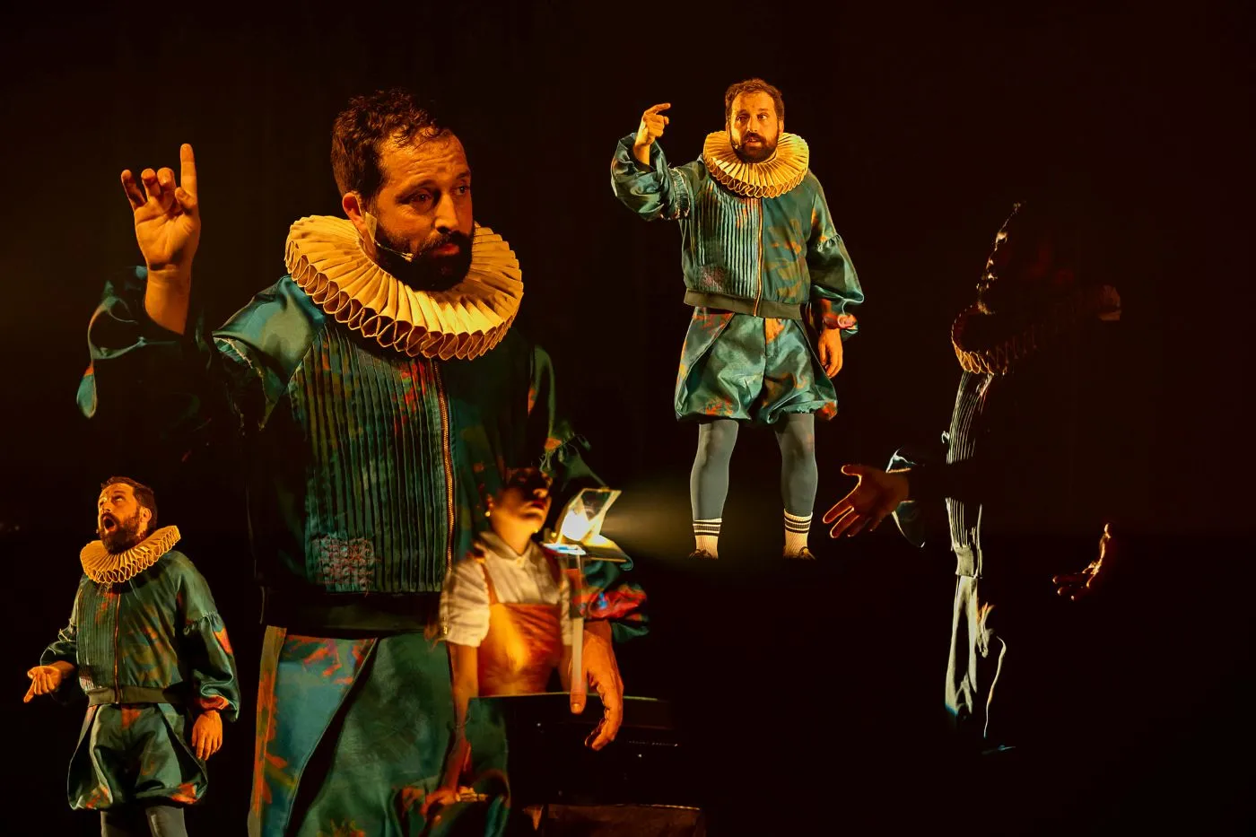 Skyline de São Paulo com teatros e museus iluminados, representando a agenda cultural e os eventos em SP.