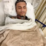 Anderson Neiff no Hospital Sírio-Libanês após cirurgia