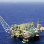 Plataforma de petróleo pré-sal Bacia de Campos