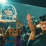 Réplica de tubarão em palco para show de MC Ryan SP