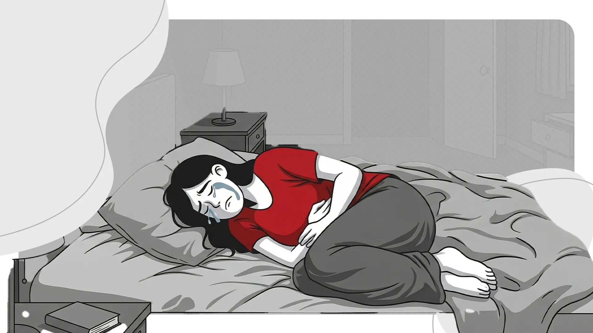 Mulher sozinha em corredor de hospital, simbolizando a solidão em casos de aborto em Sorocaba.