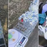 Policiais prendendo suspeitos em operação contra o tráfico em Bom Jesus do Itabapoana