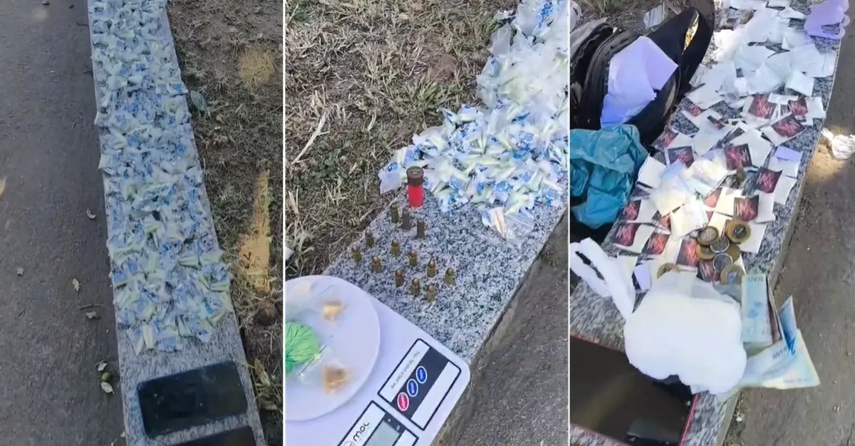 Policiais prendendo suspeitos em operação contra o tráfico em Bom Jesus do Itabapoana